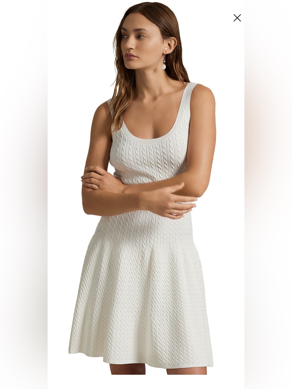 POLO RALPH LAUREN
Cable Knit Sleeveless Sweater Dress
Color: Parchment Cream - Picture 3 of 10